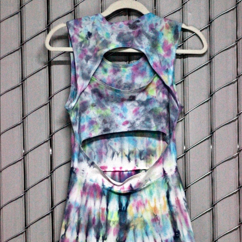 Women’s organic cotton tie dyed dress - Picture 6 of 8